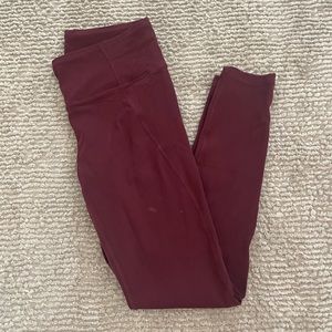 Prana Burgundy Leggings